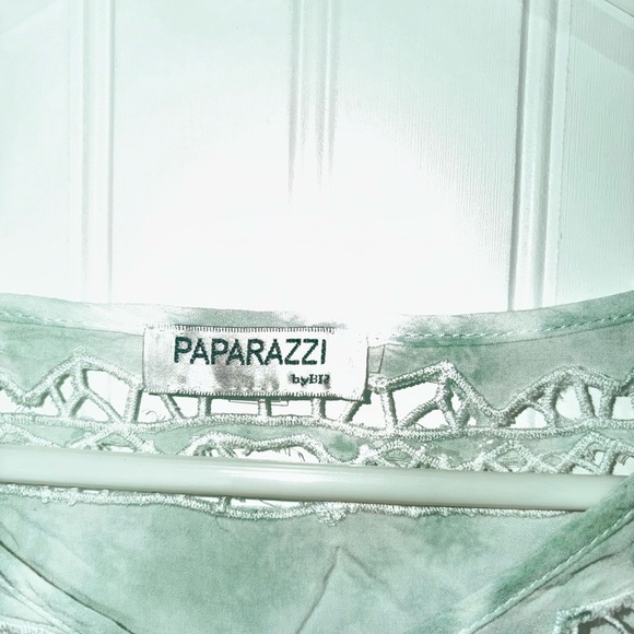 Vintage Boho Tie-Dye Blouse with Fringe - Picture 3 of 4